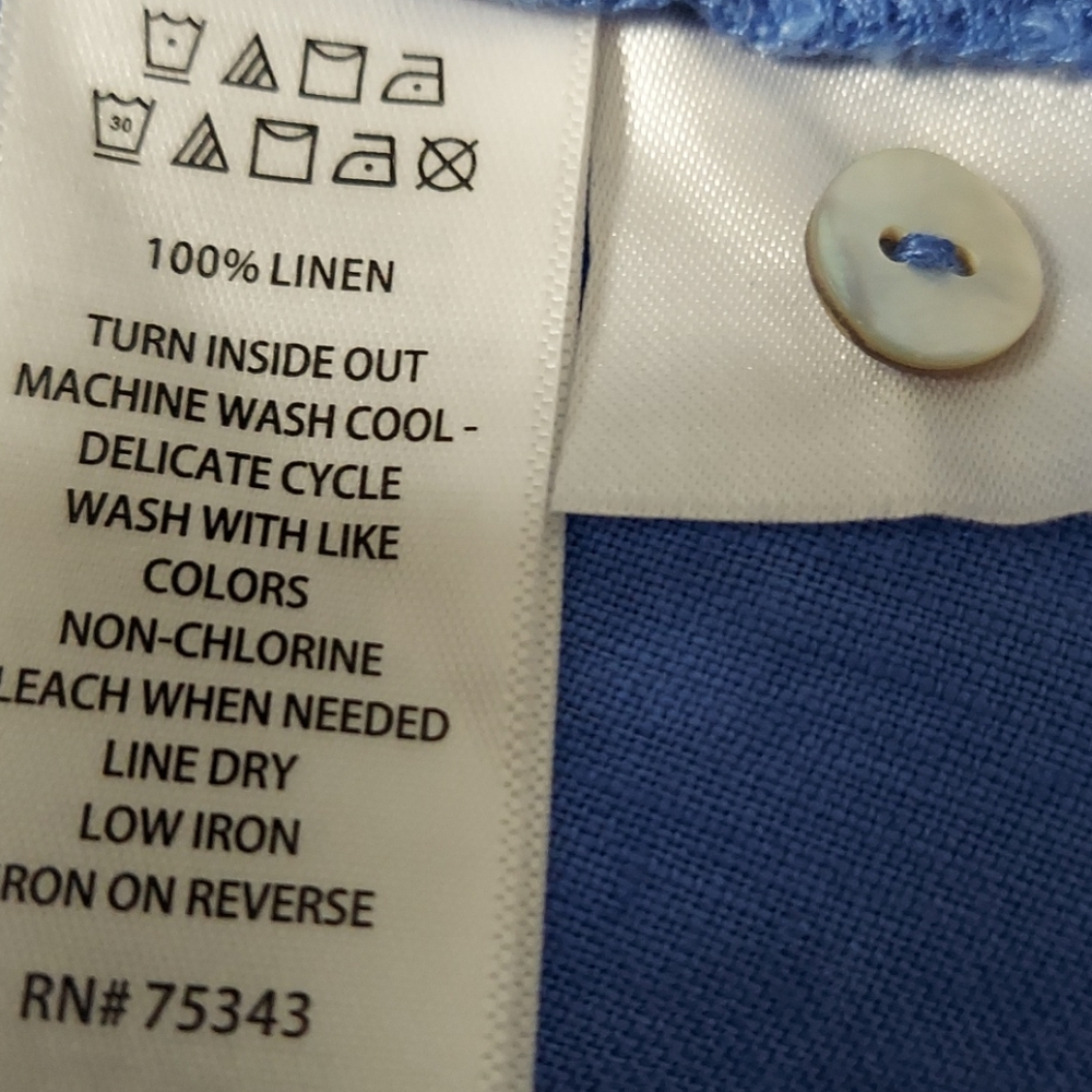 Sigrid Olsen 100% linen halter high-low dress XS - Picture 7 of 9